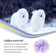 thumbnail image 4 of Advancent Collar de perro flores gasa perla hermosa apariencia gato pajarita banda elástica suministros para mascotas decoración del cuello Decoración morado claro, 4 of 6