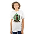 thumbnail image 3 of Christmas Skeleton Juggling Elf Graphic T Shirt Men or Women Brisco Brands S, 3 of 6