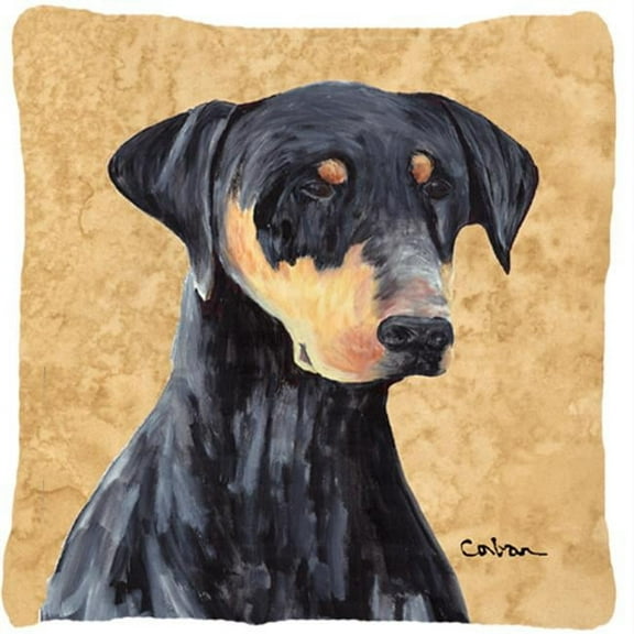 Carolines Treasures  Doberman Indoor & Outdoor Fabric Decorative Pillow