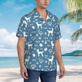 thumbnail image 5 of Haiem Poodle Dog Printed Hawaiian Shirt for Men - Men’s Casual Beach Summer Shirts - Stretch Fabric with Modern Fit-Small, 5 of 9