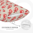 thumbnail image 3 of Honeii Crab Lobster 1 Pattern Decorative Throw Pillow Case - Elevate Your Couch, Sofa, or Bed with Stylish Home Decor-14"x20", 3 of 6
