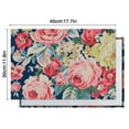 thumbnail image 6 of Pioneer Flower Floral Print Pattern Summer Placemats Table Placemats Set Of 4-Linen Kitchen Washable Placemats Table Mats 12x18 Inch Non-Slip Heat Resistant, 6 of 6