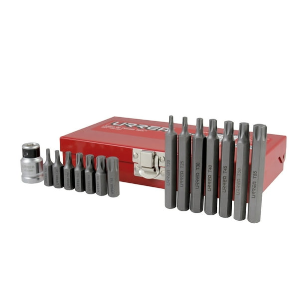 Juego De Puntas Torx Hexágono 3/8' Adpatador 1/2' Urrea J2315