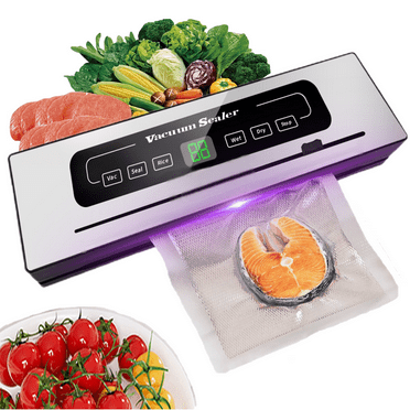 OHHSUN Vacuum Sealer Machine, Automatic Air Sealing Food Saver with Dry&Moist Food Modes, One-key Meat Sealers Vacuum Packing Machine for Kitchen Food Saver Storage