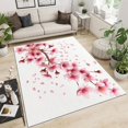 thumbnail image 3 of Machine Washable Rug 5x8 ft Cherry Blossom Pink Area Rugs with Non Slip Rugs for Living Room Bedroom Print Rug Carpet Stain Resistant, Home Decor Office Area Rug, 3 of 7