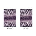 thumbnail image 2 of Better Trends Bath Rug Set 2 Piece Bath Mat Non Slip Micro Polyester Bathroom Floor Set, Shower, Tub, Casablanca Collection – (Purple), 2 of 5