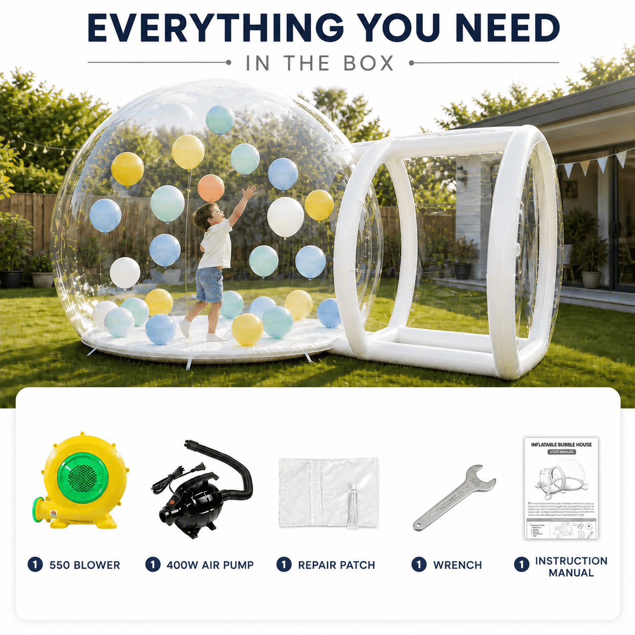 10FT Bubble Balloon House Bubble Tent for Party Balloons Decorations