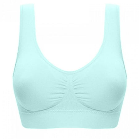 

Jovati Deals of the Day!Plus Size Sport Bras for Women Wire Free Underwear One-Piece Bra Solid Color Fashion Everyday Bras on Clearance