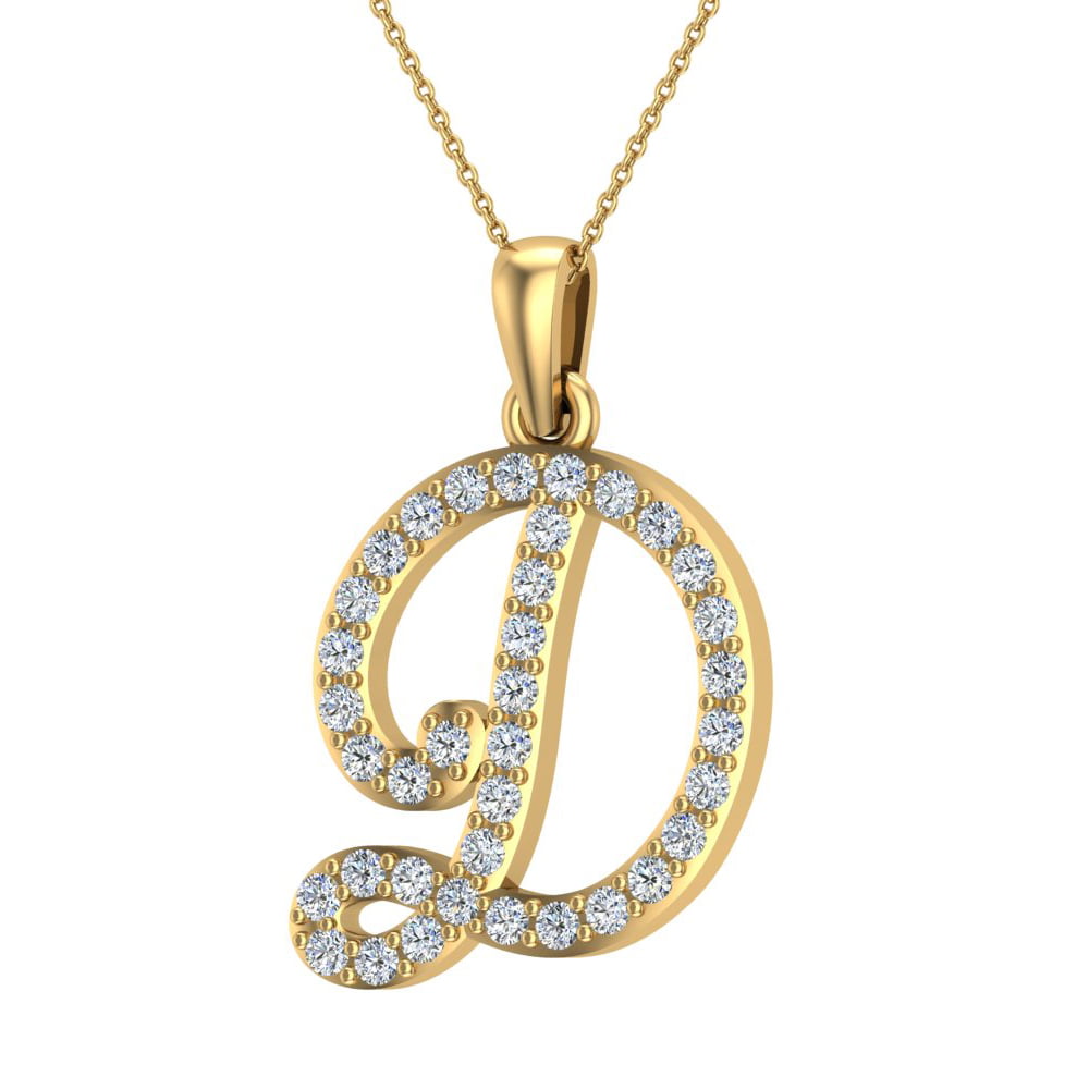Glitzs Jewels Gold Tone Over Silver Designer-Inspired Cubic Zirconia Key Necklace