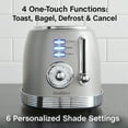 thumbnail image 6 of West Bend Retro-Styled 2-Slice Toaster with 4 Functions and 6 Settings, in Gray (TTWBRTGR13), 6 of 15