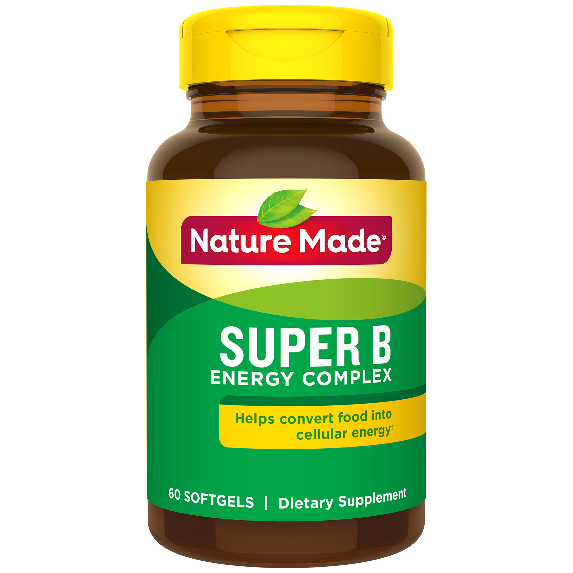 Nature Made Super B Energy Complex Softgels, 60 Count for Metabolic Health†