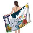 thumbnail image 4 of Canticos Toalla de playa de secado rápido con diseño temático, regalo para mujeres y niñas, ideal para cumpleaños, fans, amantes de la música, uso en la playa o al aire libre, 78 × 180 cm, 4 of 6