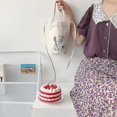 thumbnail image 1 of Canvas Bag Shoulder Handbag Large Capacity Tote Bag Student Book Class Messenger Bag, 1 of 6