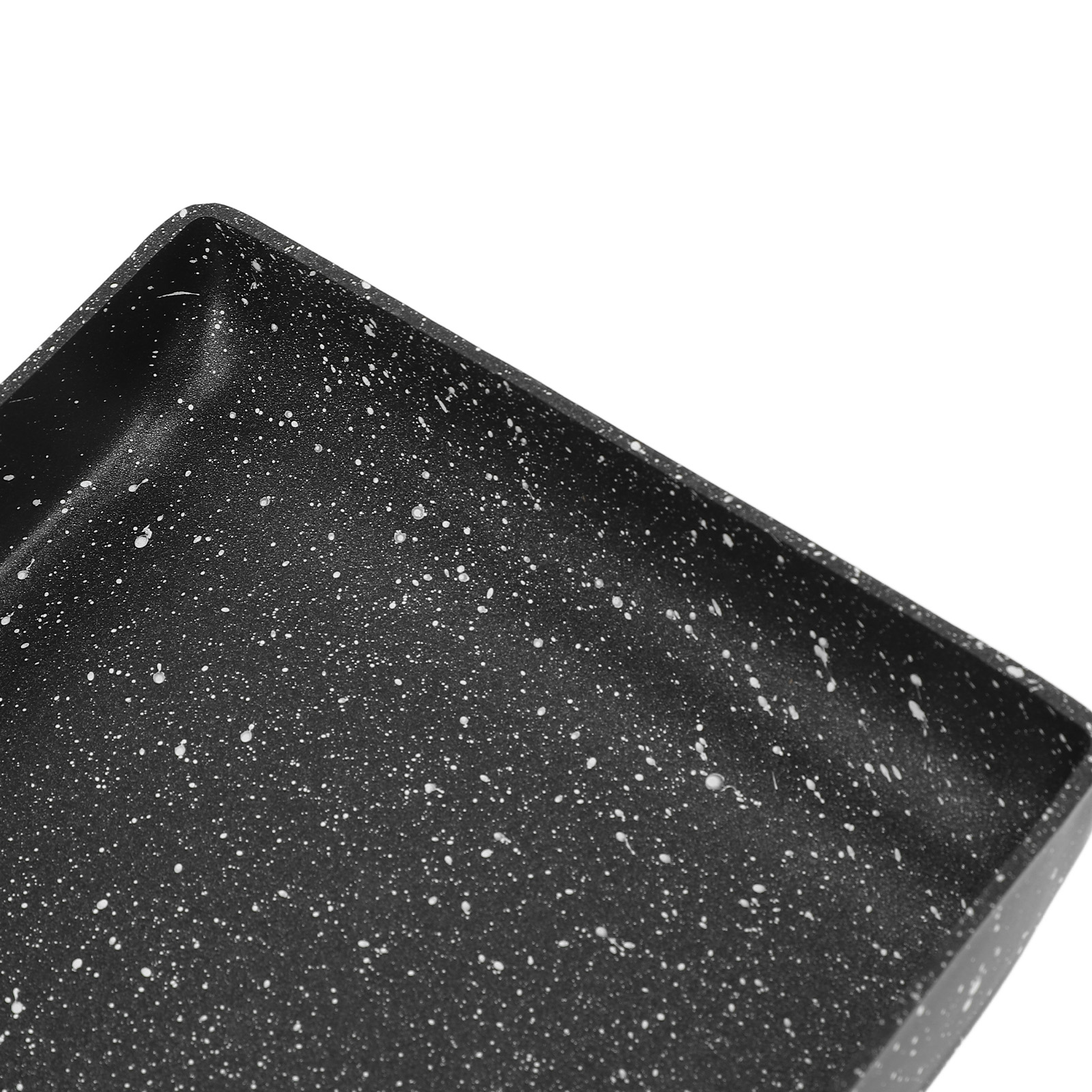 Suodoka Non Stick Frying Pan with Handle Rectangle Cooking Pan Multifunctional Cast Iron Cookware for Egg Roll Pancake Tamagoyaki Large 5.9x7.5 inches / 15x19cm Matte Black