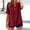 Wine, variant on TRUBKH Womens Button Down Shirts 2026 Vacation Fashion Clothes Linen Shirts for Women Lace Casual Loose Fit Long Sleeve Shirts Boho Tops for Women Army Green L