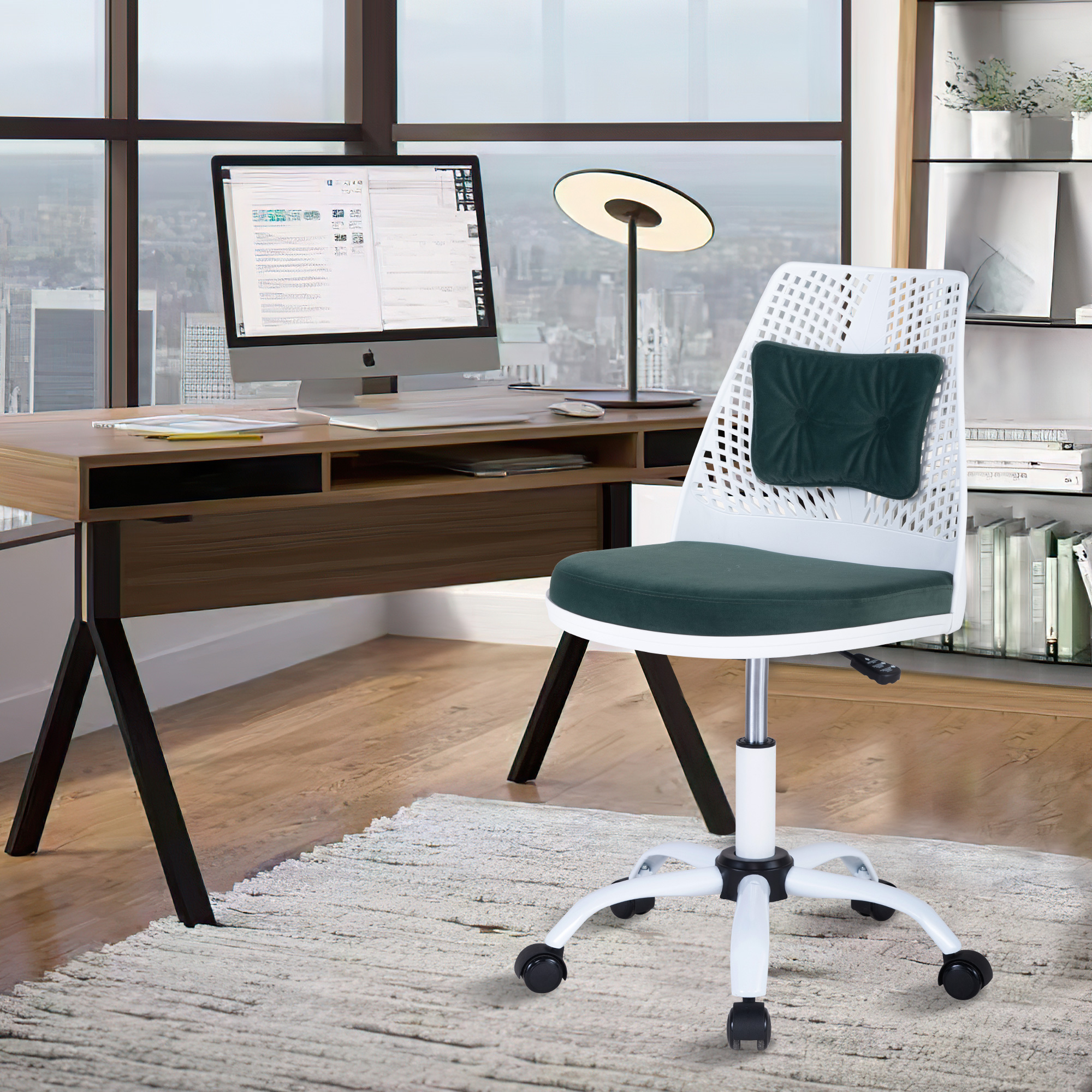 Home Computer Desk Chair, SYNGAR Swivel Office Chair with Adjustable