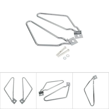 Motorcycle Saddlebags Mount Brackets Support for XL883/1200 HD1450/1584  Durable &   Easy to Install   Plated
