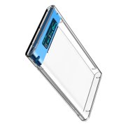 Zeiwohndc 2.5inch Transparently SATA to USB3.0 USB C Hard Drive Case Enclosure