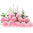 thumbnail image 1 of 12 pcs Artificial Roses Flowers Long Stem Fake Silk Rose for Home Wendding Decorations, 1 of 7