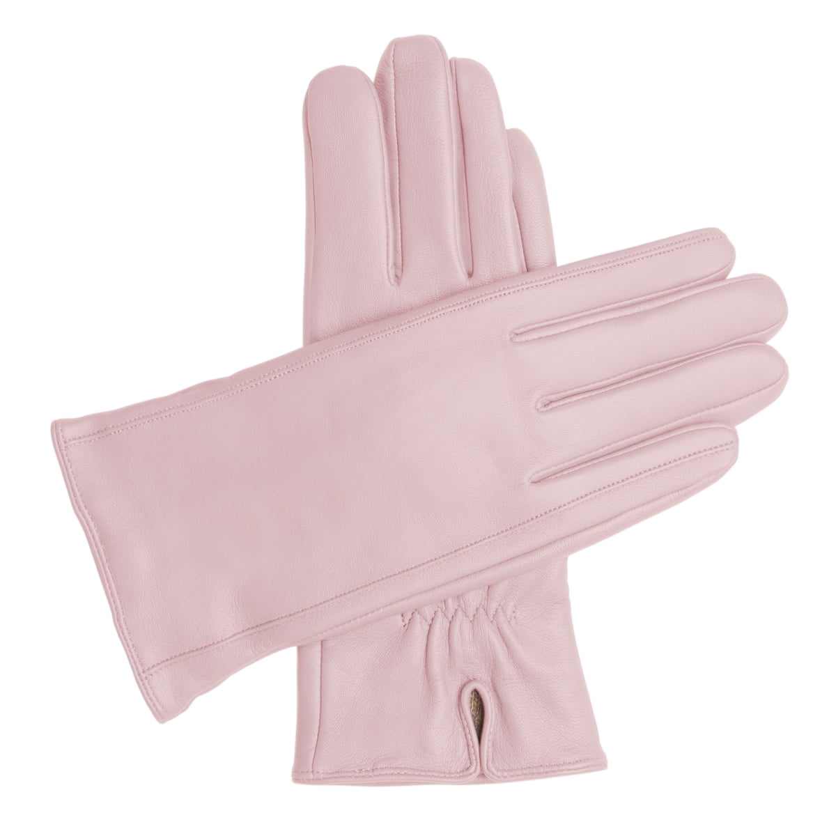 Women's Classic Leather Cashmere Lined Gloves Pink