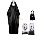 thumbnail image 2 of Disfraz de Anime Movies Spirited Away Sen To Chihiro No Kamikakushi No Face Man Cosplay, bata, máscara, traje para adultos, niños, niñas, 2 of 4