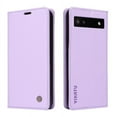 thumbnail image 3 of Funda para Google Pixel 6A Estuche de Cuero PU Tipo Cartera con Ranuras para Tarjetas y Cierre Magnético, 3 of 5