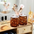 thumbnail image 3 of Yayeee 2 Pack Qtip Holder Dispenser for Bathroom with Lid Cotton Swab Canister, Fall Pattern, 3 of 6