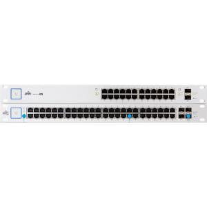 Ubiquiti Managed Gigabit Switch with SFP - 48 Ports - 4 x Expansion Slots - 10/100/1000Base-TX, 1000Base-X, 10GBase-X - Modular - 48 x Network, 2 x Expansion Slot, 2 x Expansion Slot -