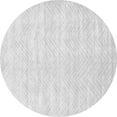 thumbnail image 1 of Ahgly Company Machine Washable Indoor Round Solid Gray Modern Area Rugs, 5' Round, 1 of 1