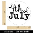 thumbnail image 2 of 4th Fourth of July Fun Text Self-Inking Rubber Stamp Ink Stamper - Dry Pad (No Ink) - Mini 1/2 Inch, 2 of 7