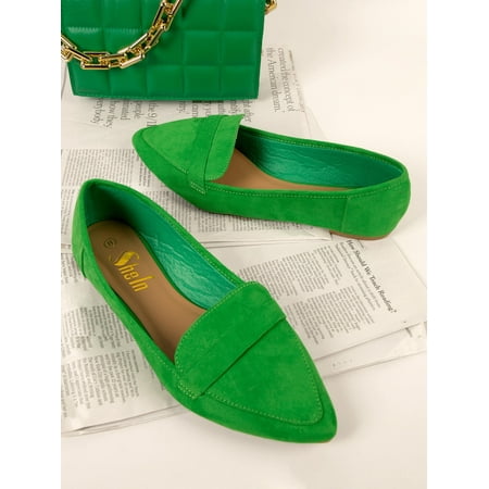 

Pointed Toe Penny Loafer Slip On Flats Women‘s Footwear
