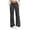 003#-Gray, variant on ASDFVBK Womens Striped Pants Straight Leg Low Waist Pants Casual Cozy Dressy Work Office Double Buttoned Trouser Beige 2XL