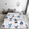 thumbnail image 5 of Cute Cactus Blanket Throw Blanket Soft Fuzzy Travel Blanket for Bedroom Living Room Couch Office Car All Season Gift for Girls Boys Women Men 80"x60", 5 of 6