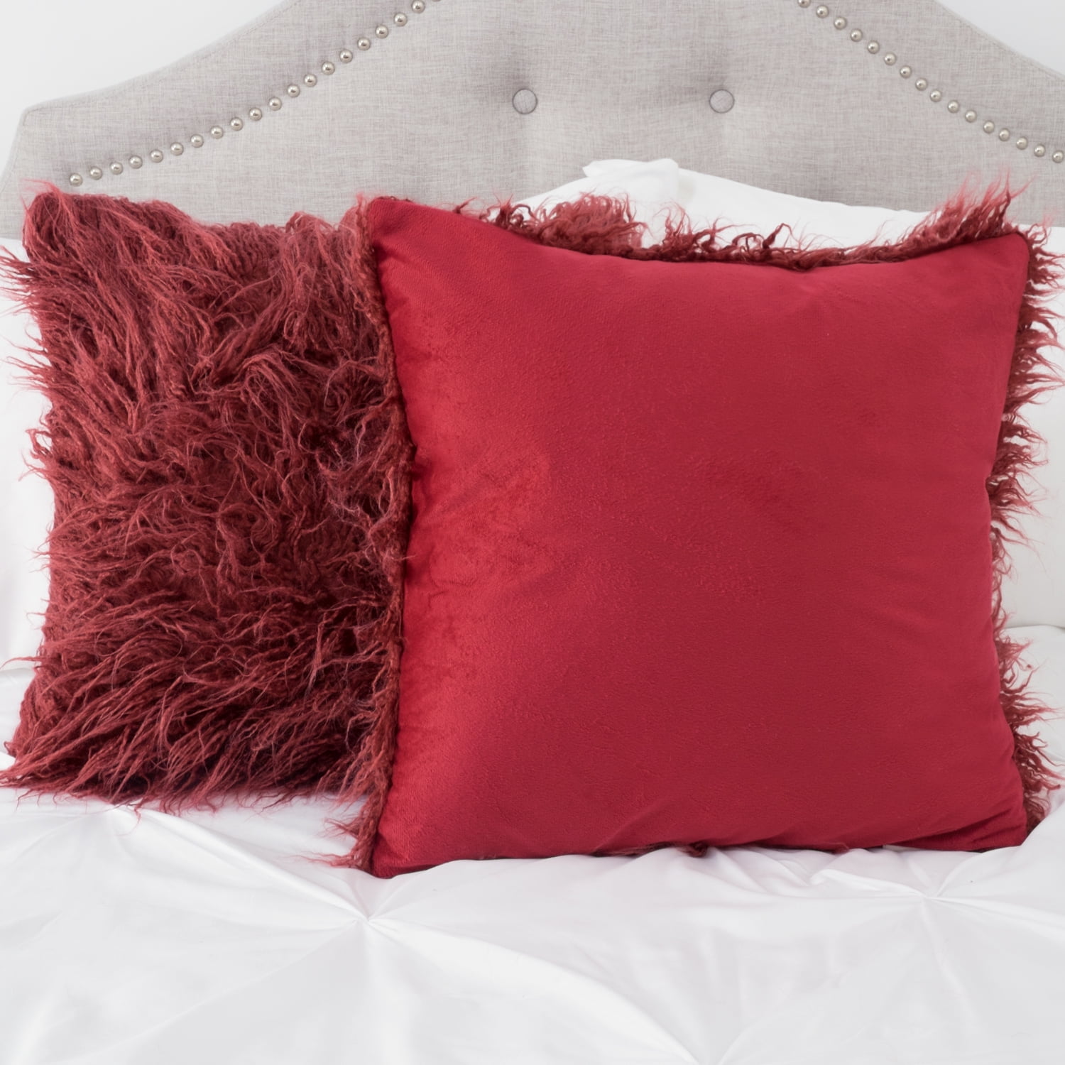 Sweet Home Collection Decorative Throw Pillows Set Of 2 Mongolian