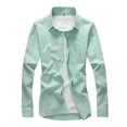 thumbnail image 2 of pstuiky Camisas de manga corta para hombre, Camiseta informal de manga corta con botones y solapa de color liso para hombre ropa de hombre xl, 2 of 3