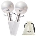 thumbnail image 1 of Globos de hielo Pfefe 360 giratorios para rostro y ojos de acero inoxidable, 1 of 8