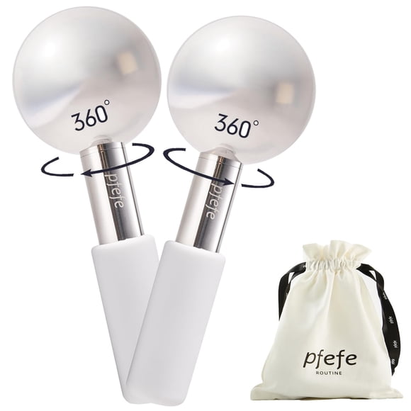 Globos de hielo Pfefe 360 giratorios para rostro y ojos de acero inoxidable
