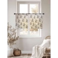 thumbnail image 4 of Coffee Kiosk Sheer Curtains 54 Inch Length 2 Panels Set for Living Room/Bedroom, Retro Leisure Coffee Time Farmhouse Beige Semi Curtain Sheers Drapes Rod Pocket Curtains Window Treatment 52''x54''x2, 4 of 8