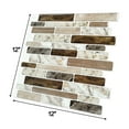 thumbnail image 3 of LongKing Brown Marble Tile 12 in. x 12 in. Peel and Stick Backsplash(10-Pack), 3 of 5