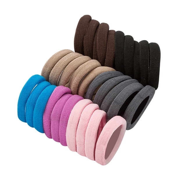 Diadema para niña Diadema 20 coletas elásticas /30 diademas sin costuras Diadema pequeña de fijación Mini color suave sin daños Accesorios para bebés Mezcla de