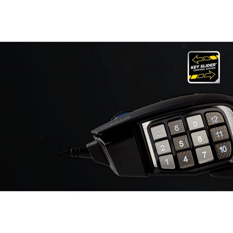 Corsair Scimitar Pro RGB MMO 16,000 DPI Optical Sensor 12 Programmable Side  Buttons Gaming Mouse - Yellow 