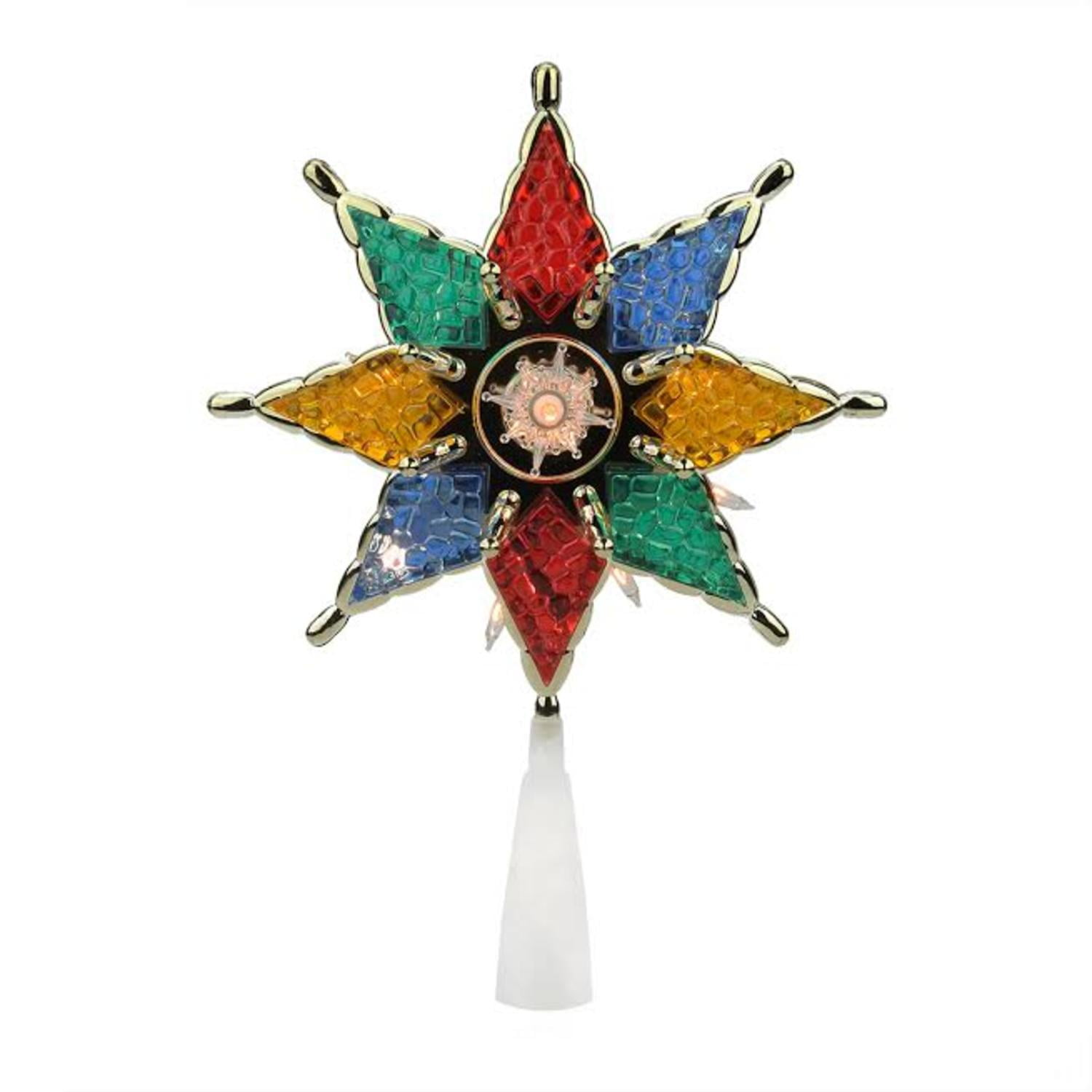 8 lighted multi color 8 point star christmas tree topper decoration clear lights walmartcom - Lighted Star Christmas Tree Topper 8 lighted multi color 8 point star christmas tree topper decoration clear lights walmartcom - Lighted Star Christmas Tree Topper