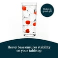 thumbnail image 3 of Libbey 817CD Heavy Base Glass Tumblers, Elegant Finedge Rim Cooler Water Glasses Set of 12, Dishwasher-Safe Glassware Set for Tea, Soda, and More, 3 of 4