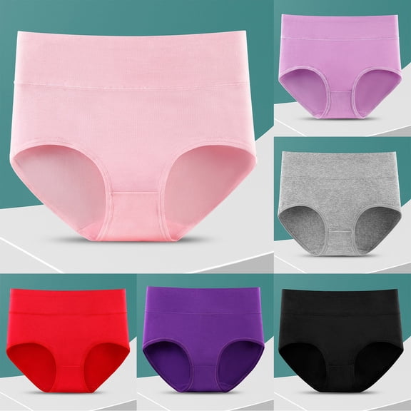 CAIXIA Underwear for Women Lace No Show Womens Panties Cotton Soft Breath Low Rise Ladies Briefs Hipster Bikini