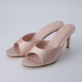 thumbnail image 4 of Cushionaire Elle Pointed Heel Womens Sandal, Open Toe Heeled Mule with Cushioned Memory and Stiletto Design, 4 of 12