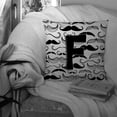thumbnail image 3 of Letter F Moustache Initial Fabric Decorative Pillow, 3 of 4