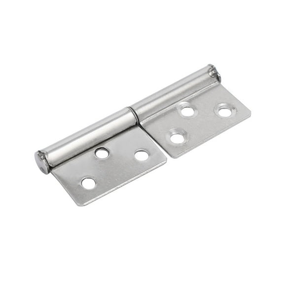 Bisagra de bandera desmontable de acero inoxidable de 2.5 pulgadas de longitud en tono plateado