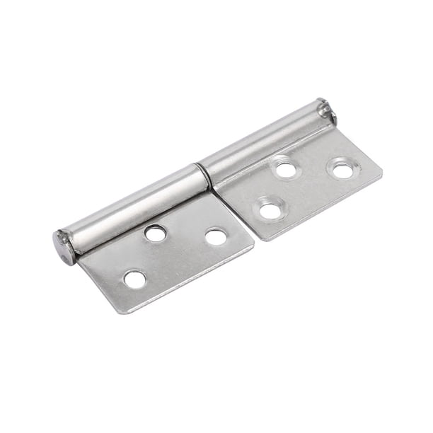 Bisagra de bandera desmontable de acero inoxidable de 2.5 pulgadas de longitud en tono plateado
