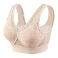 thumbnail image 2 of Resicozy Bras Hana Bra - Cotton Buttonless Comfy Lifting Shaping Bra, Elenawear Mitachic Front Close Bras Plus Size Complexion L, 2 of 6