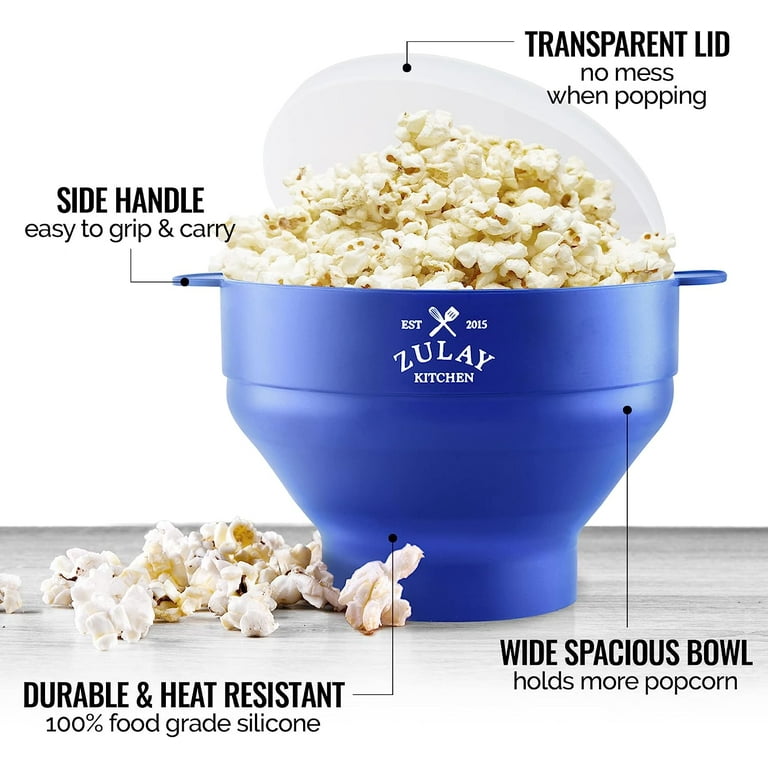 Collapsible Silicone Popcorn Maker in 2023  Microwave popcorn, Easy  popcorn, Perfect popcorn